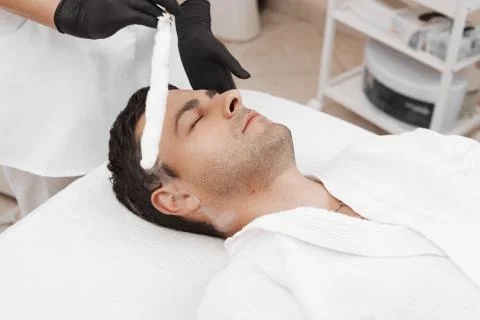 Liquid nitrogen therapy. Stock Photos