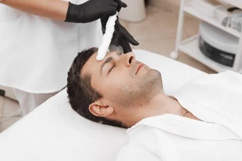 Liquid nitrogen therapy. Stock Photos