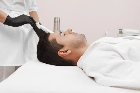 Liquid nitrogen therapy. Stock Photos