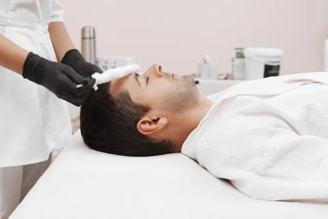 Liquid nitrogen therapy. Stock Photos