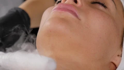 Liquid nitrogen treatment Stock Footage 269473579