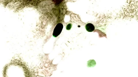 Liquid Noisy Colored Dots Wavy Flowing Sepia Background Stock Footage 68848025