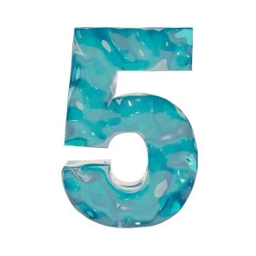 Liquid number 5 스톡 일러스트