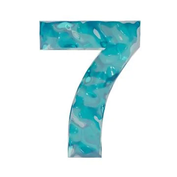 Liquid number 7 Stock Illustration