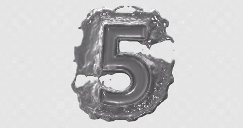 Liquid Number Five On Alpha Stock Footage 233695110
