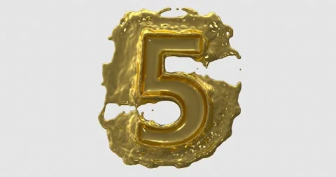 Liquid Number Five On Alpha Stock Footage 233695572