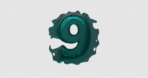 Liquid Number Nine On Alpha Stock Footage 233734348