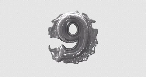 Liquid Number Nine On Alpha Stock Footage 233734637