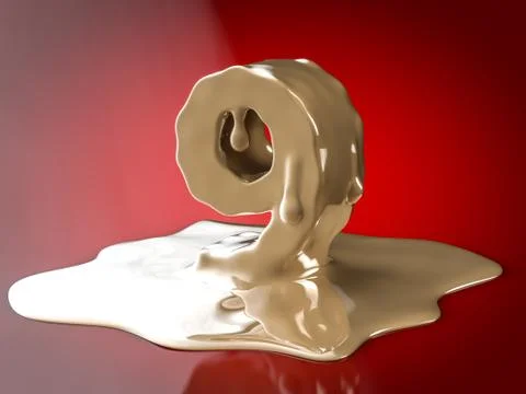 Liquid number nine Stock Illustration