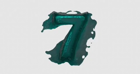 Liquid Number Seven On Alpha Stock Footage 233731060