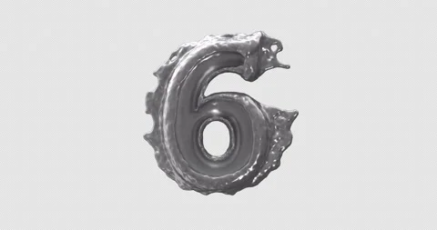 Liquid Number Six On Alpha Stock Footage 233699266