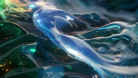 Liquid Ocean Glow Background Seamless Loop Видео 344656003