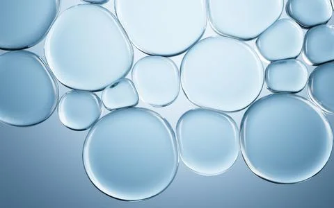 Liquid oil bubble texture background, transparent glass background, 3d rend.. 스톡 일러스트