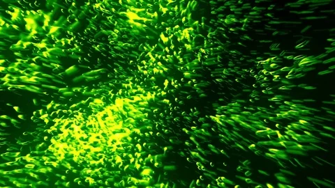 Liquid Organic Bubbles Green Stock Footage 73951985