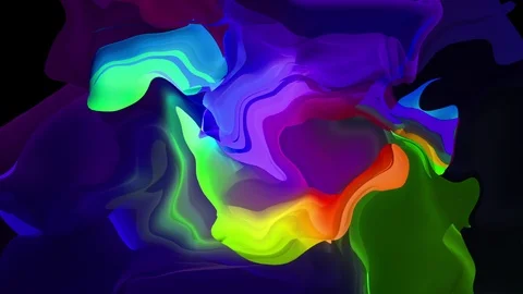 Liquid organic forms Stock Footage 91402235