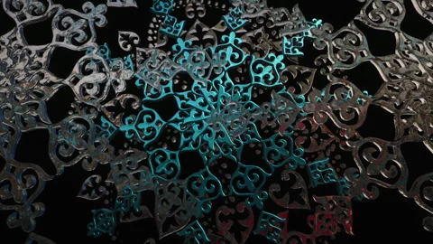 Liquid Ornament Stock Footage 340231550