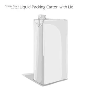 Liquid Packing Carton. Stock Illustration