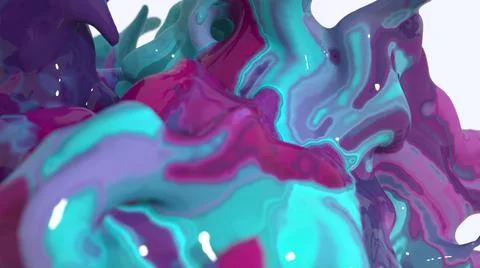Liquid paint abstract artistic background close up view Stock Illustration