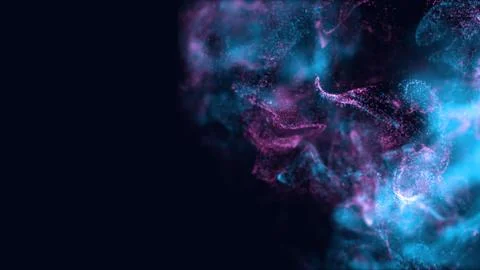 Liquid paint drops in the water. Stock Photos