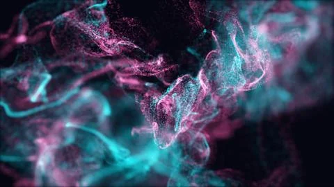 Liquid paint drops in the water. Stock Photos