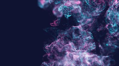 Liquid paint drops in the water. Stock Photos