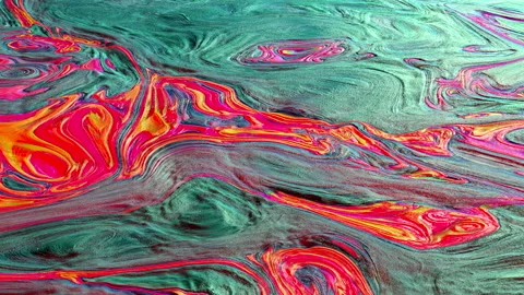 Liquid Paint Loop 動画素材 196128491