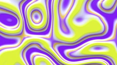 Liquid paint looping animated background. Fluid flowing wavy texture, 3d render Video stock 122261991