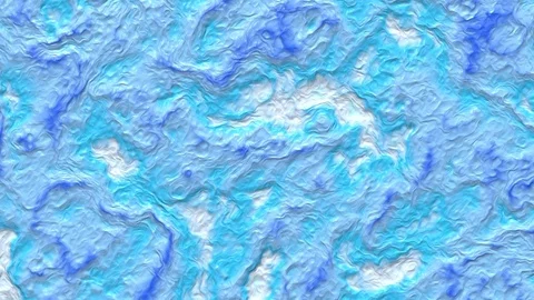Liquid paint looping animated background. Fluid flowing wavy texture, 3d render Stock Footage 122262036