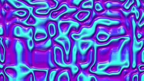 Liquid paint looping animated background. Fluid flowing wavy texture, 3d render Stock Footage 122262449