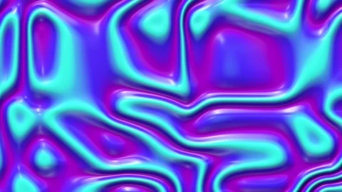 Liquid paint looping animated background. Fluid flowing wavy texture, 3d render Stock Footage 123312519