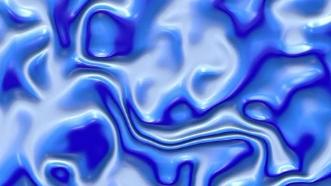 Liquid paint looping animated background. Fluid flowing wavy texture, 3d render Stock Footage 123314020