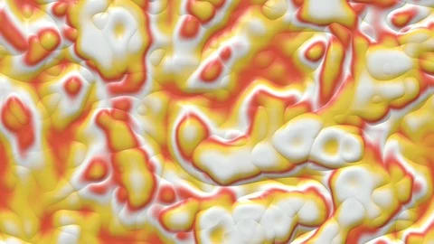 Liquid paint looping animated background. Fluid flowing wavy texture, 3d render Stock Footage 125744953