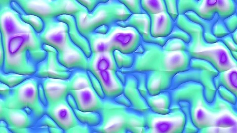 Liquid paint looping animated background. Fluid flowing wavy texture, 3d render Stock Footage 126292941