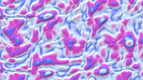 Liquid paint looping animated background. Fluid flowing wavy texture, 3d render Stock Footage 126292950