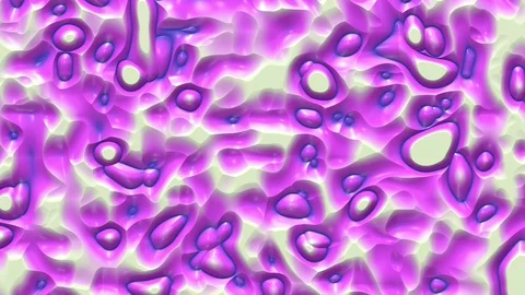 Liquid paint looping animated background. Fluid flowing wavy texture, 3d render Stock Footage 126292959