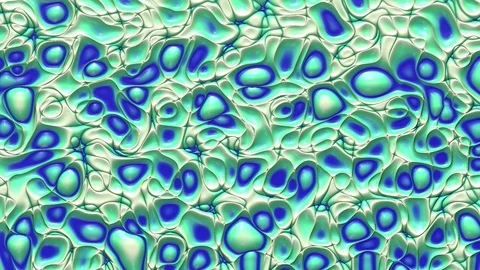 Liquid paint looping animated background. Fluid flowing wavy texture, 3d render Stock Footage 126292973