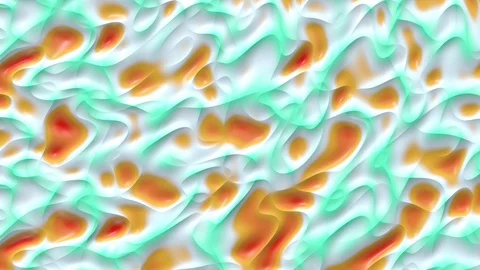 Liquid paint looping animated background. Fluid flowing wavy texture Stock Footage 127387963