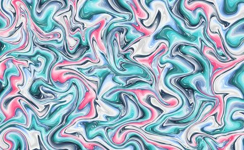 Liquid paint marble fluid texture abstract background Stock Illustration