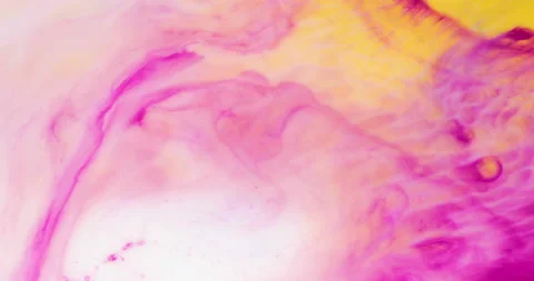 Liquid paint mixing artwork with splash and swirl Video stock 151352352