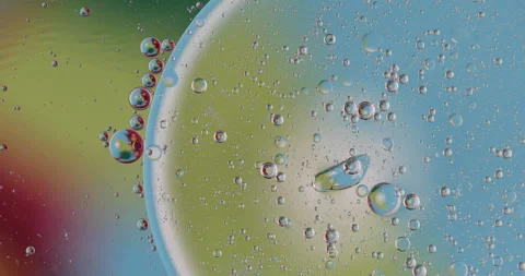 Liquid paint mixing artwork with splash and swirl Video stock 151566655