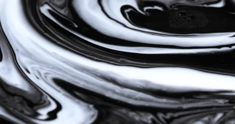 Liquid paint mixing artwork with splash and swirl Stock Footage 153294603