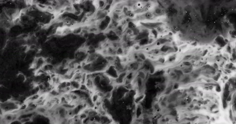 Liquid paint mixing artwork with splash and swirl Stock Footage 153295670