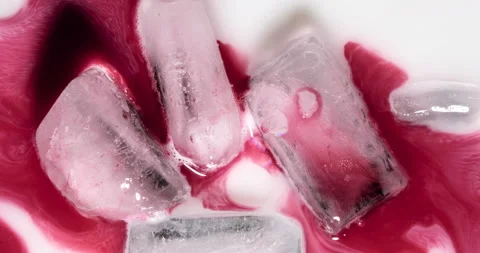 Liquid paint mixing artwork with splash and swirl Stock Footage 153953740