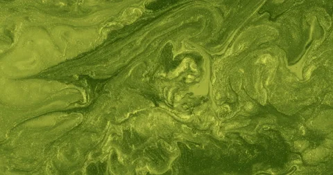 Liquid paint mixing artwork with splash and swirl Stock Footage 153954591