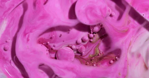 Liquid paint mixing artwork with splash and swirl Stock-Footage 155661626