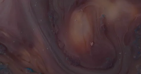 Liquid paint mixing artwork with splash and swirl Stock-Footage 155663711