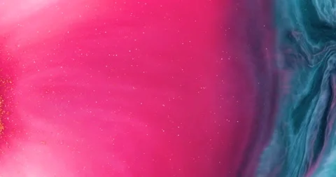 Liquid paint mixing artwork with splash and swirl Stock-Footage 156084788