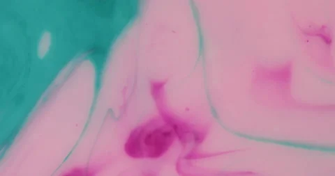 Liquid paint mixing artwork with splash and swirl Stock-Footage 156834345