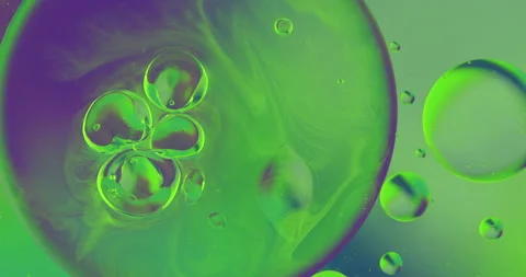 Liquid paint mixing artwork with splash and swirl Stock Footage 162272737