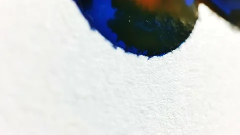 Liquid paint mixing artwork with splash and swirl Stock Footage 165140994